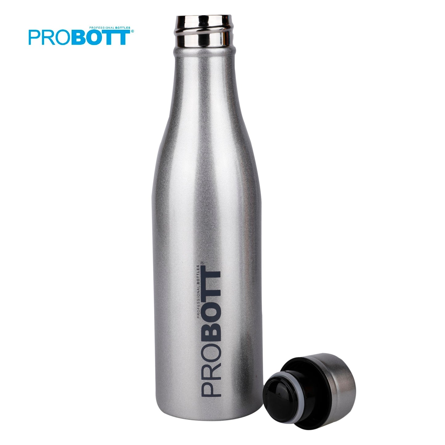 Probott Vintage 1000ml Thermoses Vacuum Insulated Flask, Stainless Steel Water Bottles, Silver