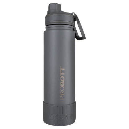 Probott Class 1000ml Thermoses Vacuum Insulated Flask Sipper Bottle, Stainless Steel Water Bottles, Grey