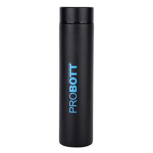 PROBOTT Compact 400ml Thermosteel Vacuum Flask, Stainless Steel Water Bottle - Blue