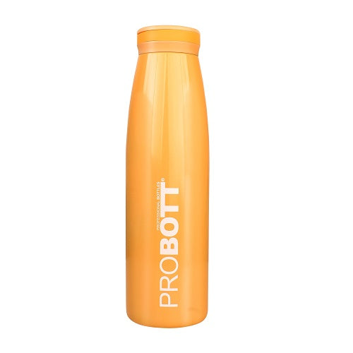 Probott Aquatic 750ml Vacuum Insulated Flask Bottle, Stainless Steel Hot and Cold Water Bottles, Orange