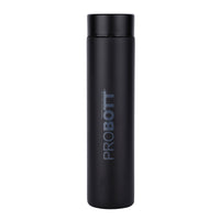 PROBOTT Compact 250ml Thermosteel Vacuum Flask, Stainless Steel Water Bottle - Black