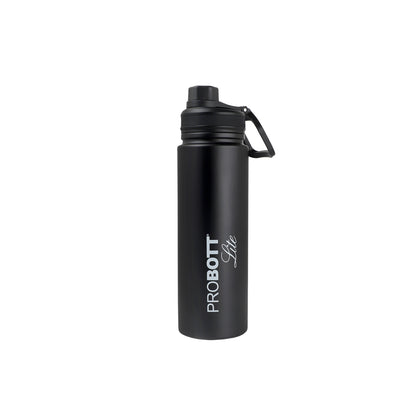 PROBOTT LITE Magic 700ml Single Wall Stainless Steel Water Bottle Without Vacuum Tech, Black