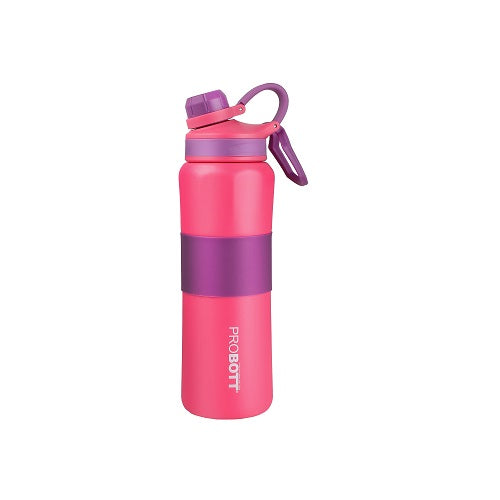 Probott Gripper 800ml Thermoses Vacuum Insulated Flask Sipper Bottle, Stainless Steel Water Bottles, Pink