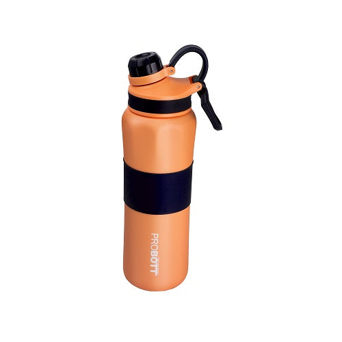 Probott Gripper 800ml Thermoses Vacuum Insulated Flask Sipper Bottle, Stainless Steel Water Bottles, Orange