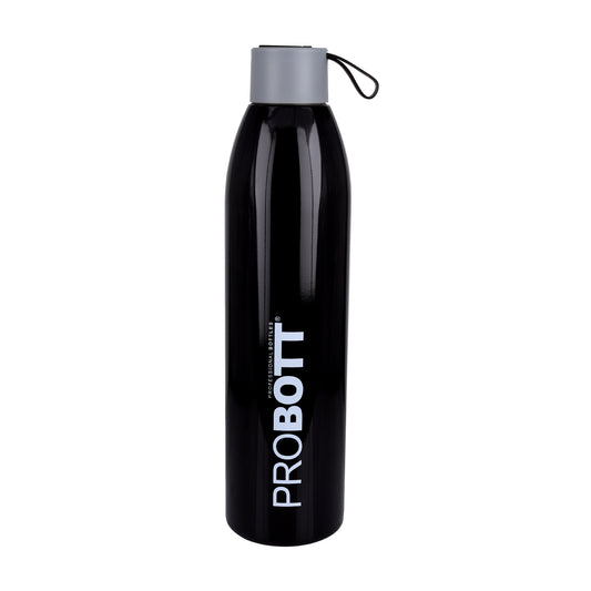 Probott Vogue 900ml Thermoses Vacuum Insulated Flask Screw Cap Stainless Steel Water Bottles, Black