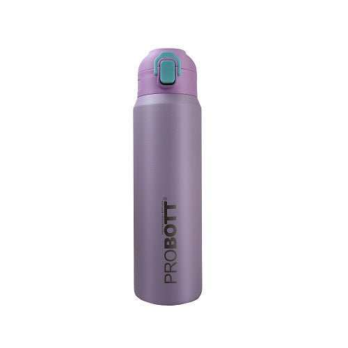 Probott Trek 800ml Thermoses Vacuum Insulated Flask Sipper Bottle, Stainless Steel Water Bottles, Purple