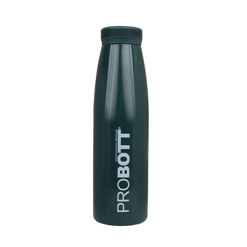 Probott Aquatic 750ml Vacuum Insulated Flask Bottle, Stainless Steel Hot and Cold Water Bottles, Dark Green