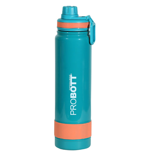 Probott Rainbow 900ml Thermoses Vacuum Insulated Flask Sipper Bottle, Stainless Steel Water Bottles, Green