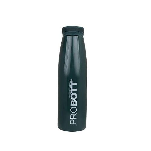 Probott Aquatic 500ml Vacuum Insulated Flask Bottle, Stainless Steel Hot and Cold Water Bottles, Dark Green