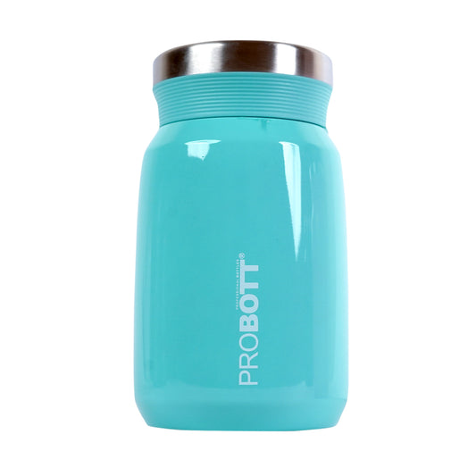 PROBOTT Gourmet 500 ml Vacuum Insulated Flask Jar, Blue | Soup Flask | Dal Flask | Sambar Flask | Thermos | Long Hours Hot and Cold