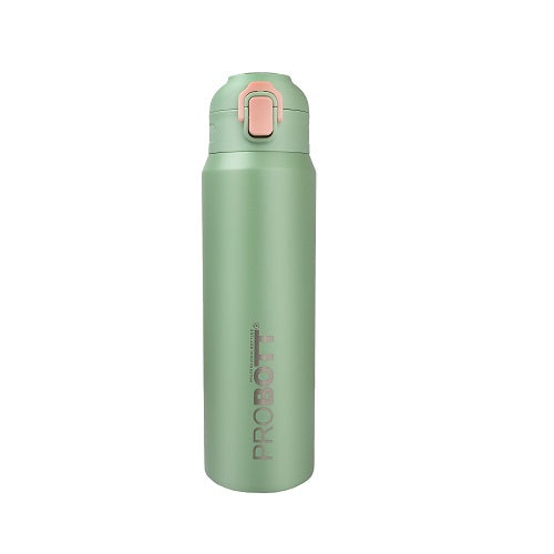 Probott Trek 800ml Thermoses Vacuum Insulated Flask Sipper Bottle, Stainless Steel Water Bottles, Green