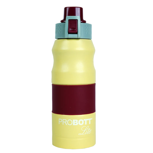 PROBOTT LITE Bliss 850ml Single Walled Stainless Steel Water Bottle, Yellow