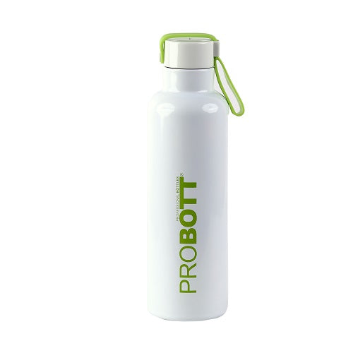 Probott Bang 750ml Thermoses Vacuum Insulated Flask Sports Bottle, Stainless Steel Water Bottles, White