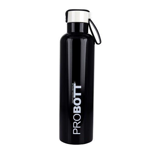 Probott Bang 750ml Thermoses Vacuum Insulated Flask Sports Bottle, Stainless Steel Water Bottles, Black