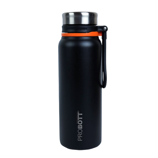 PROBOTT Marine 830ml Stainless Steel Water Bottles, Vacuum Insulated Flask Bottles, Black | Hot and Cold | Easy to Carry | Leak Proof