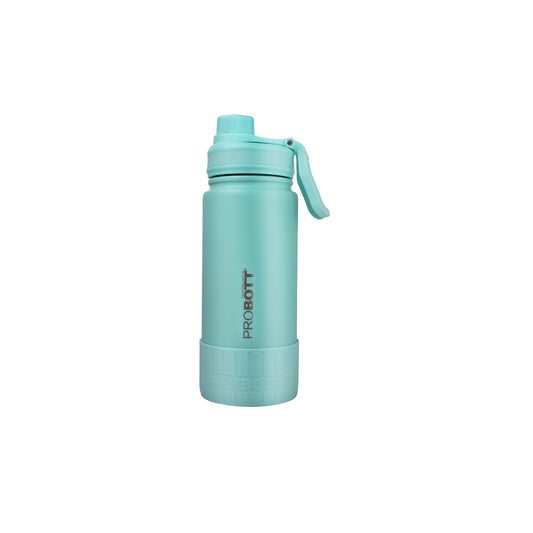 Probott Class 480ml Thermoses Vacuum Insulated Flask Bottle for 4-7 Yrs Kids, Stainless Steel Water Bottles, Greenish Blue