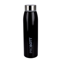 Probott Stella 750ml Thermoses Vacuum Insulated Flask Screw Cap, Stainless Steel Water Bottles, Black