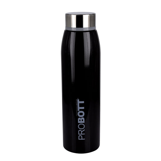 Probott Stella 750ml Thermoses Vacuum Insulated Flask Screw Cap, Stainless Steel Water Bottles, Black