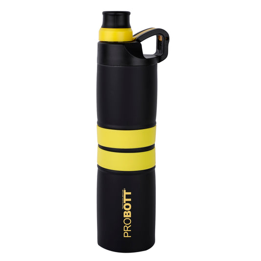 Probott Alpha 620ml Thermoses Vacuum Insulated Flask Sipper Bottle, Stainless Steel Water Bottles, Yellow