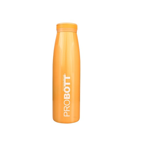 Probott Aquatic 500ml Vacuum Insulated Flask Bottle, Stainless Steel Hot and Cold Water Bottles, Orange