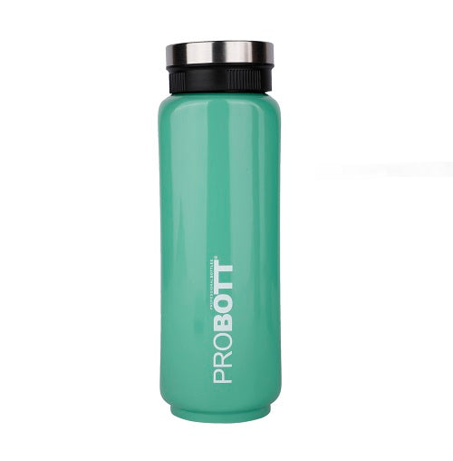 Probott Sliced 500ml Thermoses Vacuum Insulated Flask Bottle, Stainless Steel Water Bottles, Green