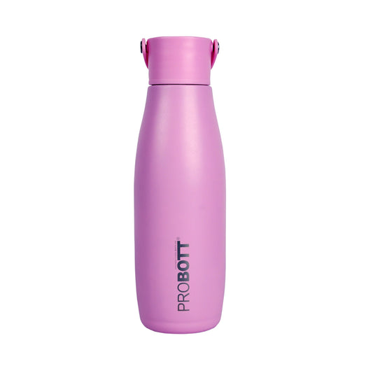 Probott Trendy 480ml Stainless Steel Water Bottles, Vacuum Insulated Flask Bottles, Pink | Hot and Cold | Easy to Carry | Leak Proof