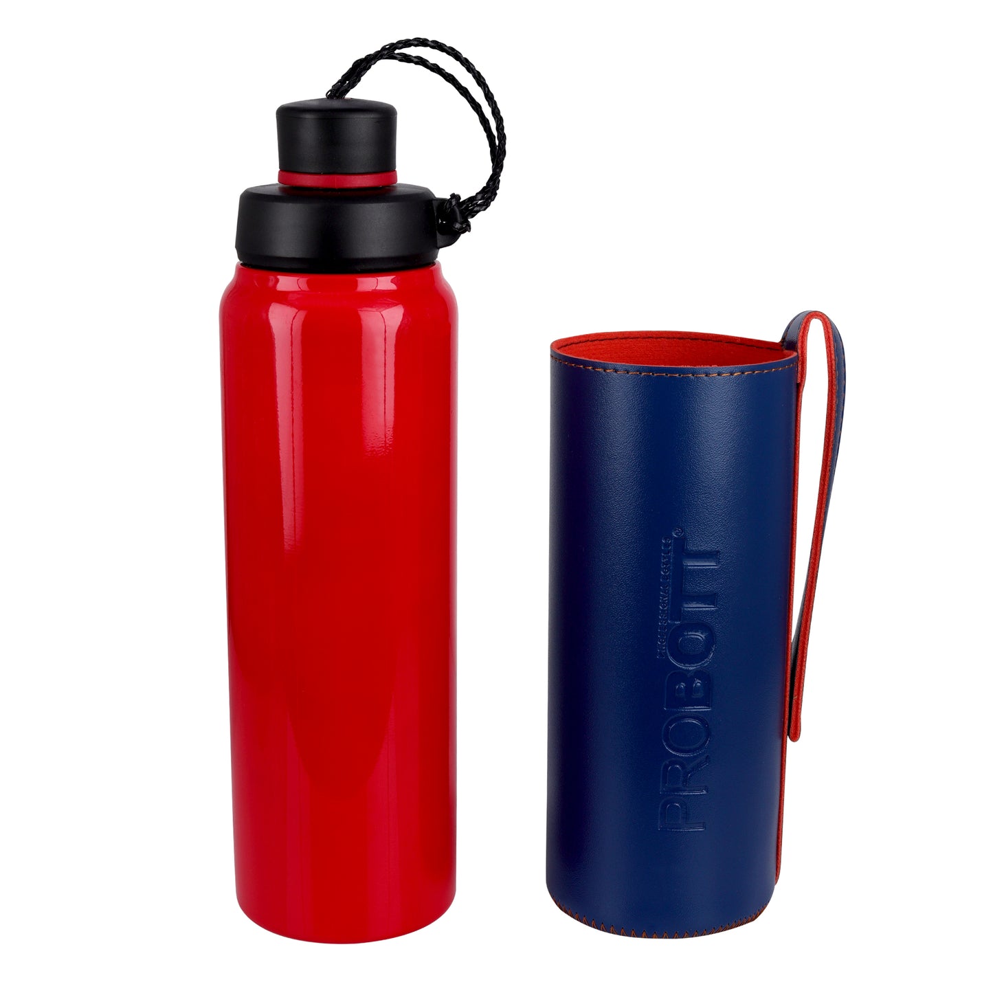 Probott Sippy 750 ml Stainless Steel Water Bottles, Vacuum Insulated Flask Bottles, Red | Hot and Cold | Easy to Carry | Leak Proof