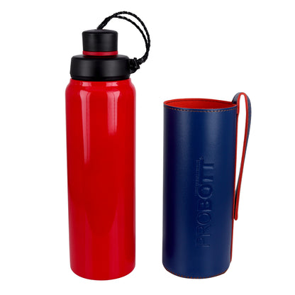 Probott Sippy 750 ml Stainless Steel Water Bottles, Vacuum Insulated Flask Bottles, Red | Hot and Cold | Easy to Carry | Leak Proof