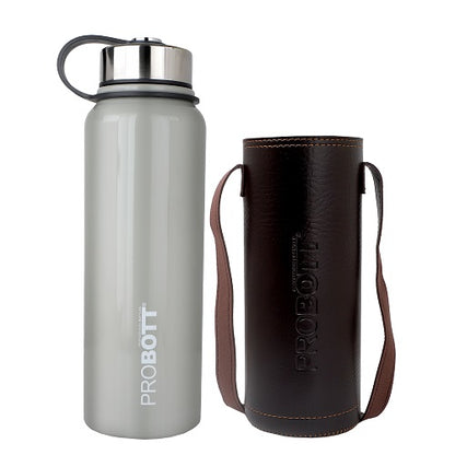 Probott Hulk 1500ml Stainless Steel Hot & Cold Water Bottle, Vacuum Insulated Flask Bottles, Grey