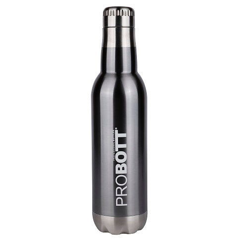 Probott Magnum Hot & Cold Stainless Steel Water Bottles, Vacuum Insulated Flask Bottles, 750 ml, Grey