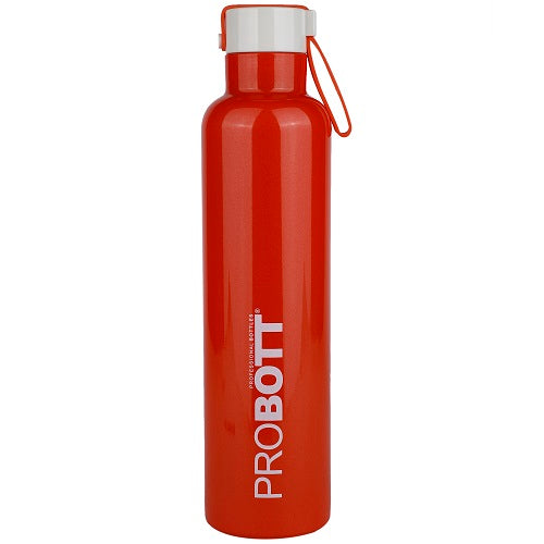 Probott Bang 750ml Thermoses Vacuum Insulated Flask Sports Bottle, Stainless Steel Water Bottles, Orange