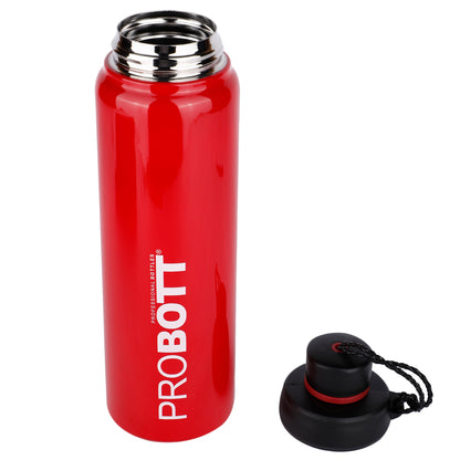 Probott Sippy 750 ml Stainless Steel Water Bottles, Vacuum Insulated Flask Bottles, Red | Hot and Cold | Easy to Carry | Leak Proof