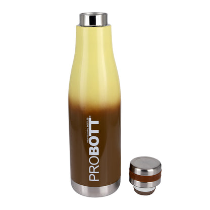 Probott Companion 1000ml Stainless Steel Water Bottles, Thermoses Vacuum Insulated Flask, Brown