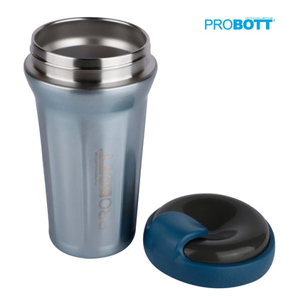 Probott Elegant 500ml Stainless Steel Water Bottle, Vacuum Insulated Flask Bottles, Blue | Hot and Cold | Easy to Carry | Leak Proof