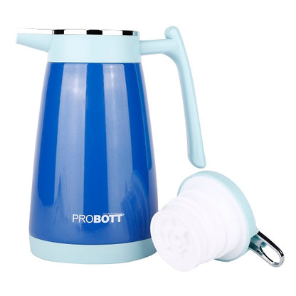 PROBOTT Thermosteel Mocha Tea Coffee Pot 1000ml -Blue PB 1000-88