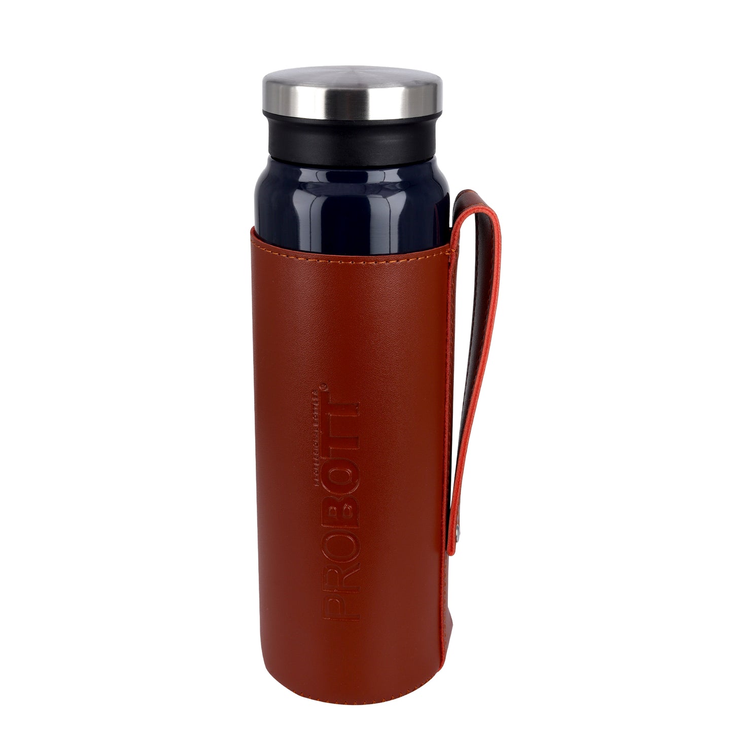 Probott Carry 750ml Water Bottle, Stainless Steel Water Bottles, Vacuum Insulated Flask Bottles, Dark Blue