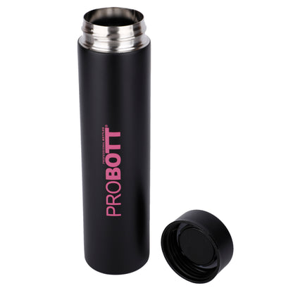 PROBOTT Compact 250ml Thermosteel Vacuum Flask, Stainless Steel Water Bottle - Pink