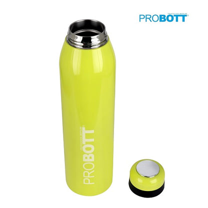 Probott Drops Water Bottle, Stainless Steel Water Bottles, Vacuum Insulated Flask Bottles, 750 ml, Yellow