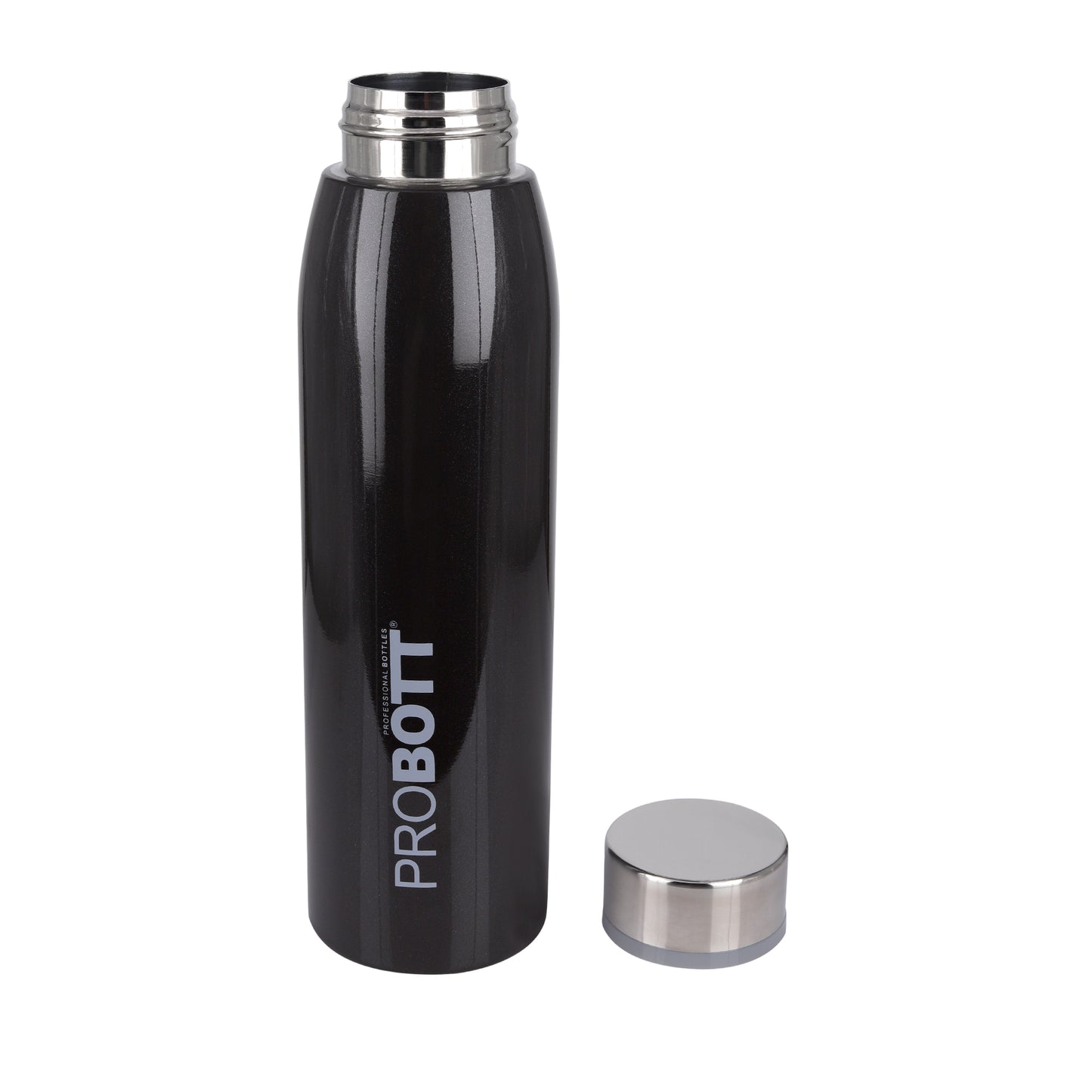 Probott Stella 750ml Thermoses Vacuum Insulated Flask Screw Cap, Stainless Steel Water Bottles, Black