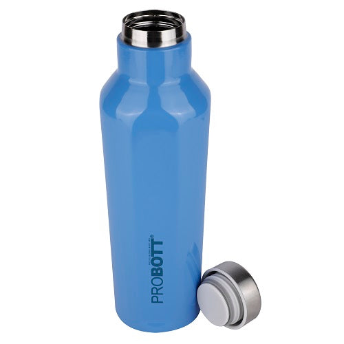 Probott Dome Water Bottle, Stainless Steel Water Bottles, Vacuum Insulated Flask Bottles, 500 ml, Blue