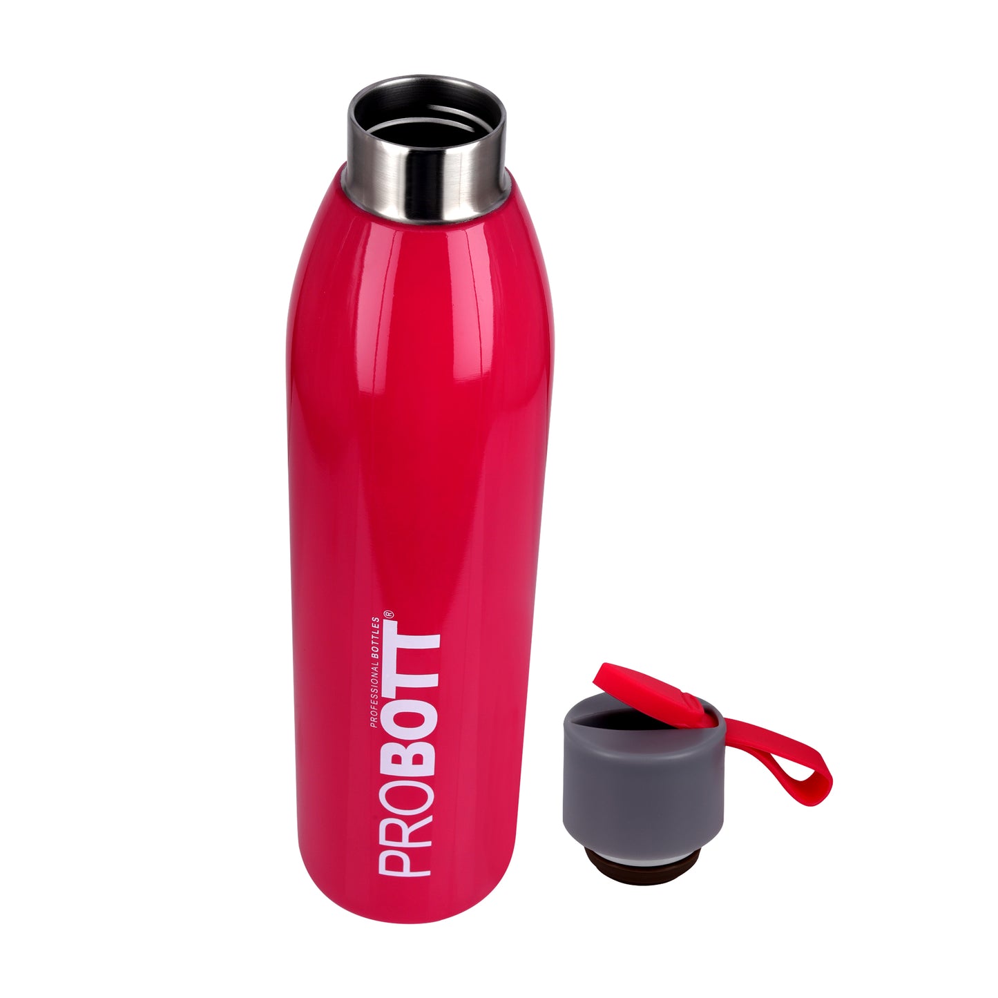 Probott Vogue 900ml Thermoses Vacuum Insulated Flask Screw Cap Stainless Steel Water Bottles, Pink