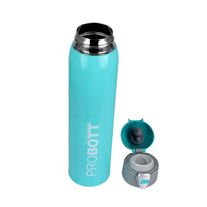 Probott Swift 950ml Thermoses Vacuum Insulated Flask Bottle, Stainless Steel Water Bottles, Sky Blue | Wide Mouth | Flip Top Cap | Hot and Cold | Leak Proof