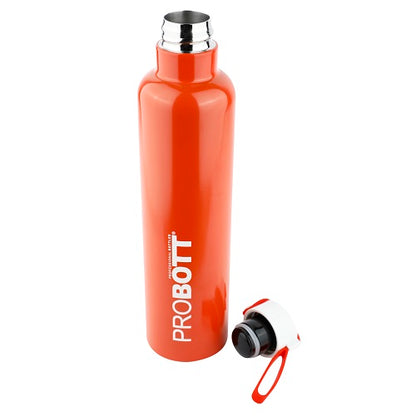 Probott Bang 900ml Thermoses Vacuum Insulated Flask Sports Bottle, Stainless Steel Water Bottles, Orange