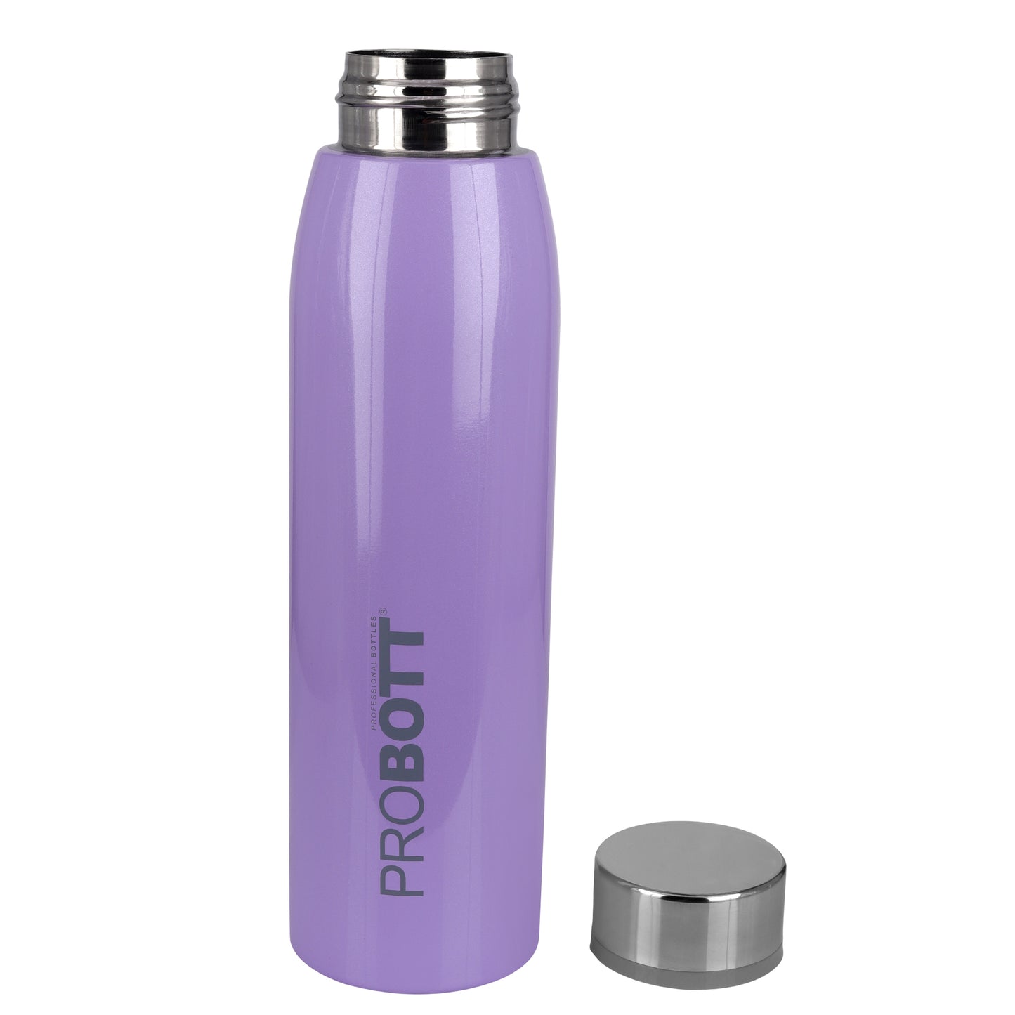 Probott Stella 750ml Thermoses Vacuum Insulated Flask Screw Cap, Stainless Steel Water Bottles, Light Purple