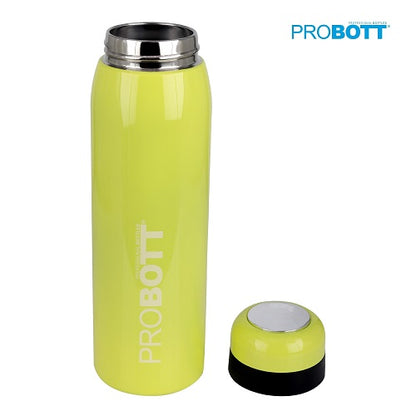 Probott Drops Water Bottle, Stainless Steel Water Bottles, Vacuum Insulated Flask Bottles, 500 ml, Yellow