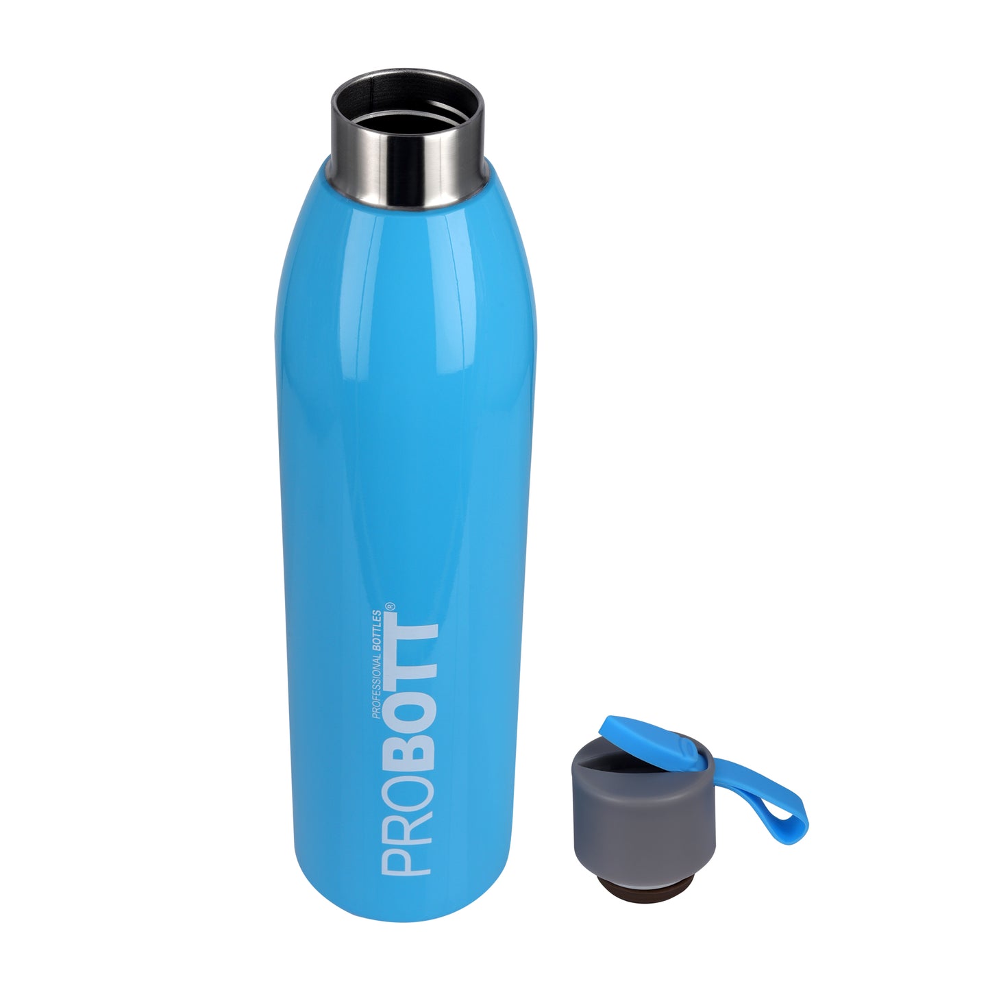 Probott Vogue 500ml Thermoses Vacuum Insulated Flask Screw Cap Stainless Steel Water Bottles, Blue