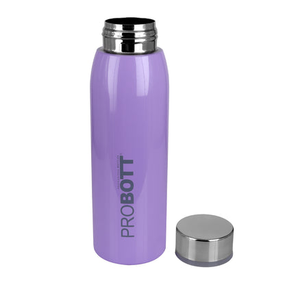 Probott Stella 500ml Thermoses Vacuum Insulated Flask Screw Cap, Stainless Steel Water Bottles, Light Purple