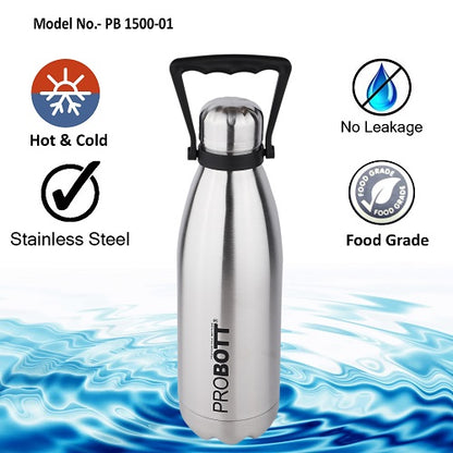 PROBOTT Thermosteel Tradition Vacuum Flask 1500ml -Silver PB 1500-01