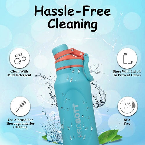 Probott Life Style Stainless Steel Hot and Cold 1000ml Water Bottle, Vacuum Insulated Flask Bottle, Blue