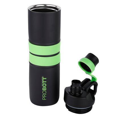 Probott Alpha 620ml Thermoses Vacuum Insulated Flask Sipper Bottle, Stainless Steel Water Bottles, Green